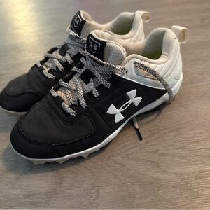 Under Armour Leadoff Baseball Cleats Youth Big Kids 5.5Y Shoes Black Athletic